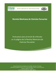 Guía Autor - Revista Mexicana de Ciencias Pecuarias