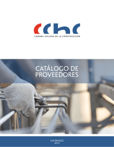 catálogo proveedores - Cámara Chilena de la Construcción