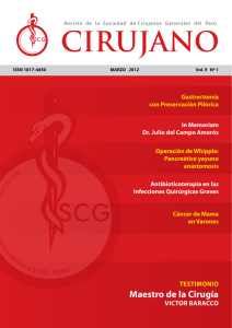 Revista Cirujano - Sociedad de Cirujanos Generales del Perú