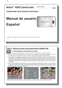 Manual de usuario Español