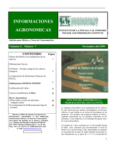Informaciones Agronomicas 1999 #4