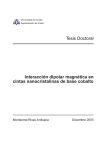 Tesis Doctoral Interacción dipolar magnética en cintas