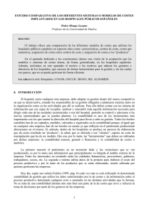 Estudio comparativo de los diferentes sistemas o modelos de costes