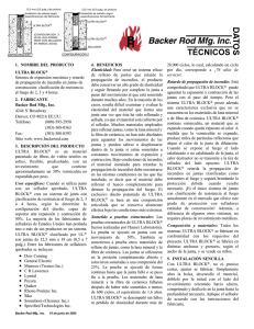 técnicos - Backer Rod Manufacturing