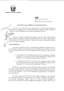 SENTENCIA DEI, TRIBUNAL CONSTITUCIONAL En Lima. a los 18