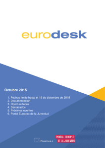 Boletín OCTUBRE 2015 - Erasmus+