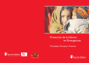 Protección de la infancia en emergencias