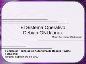 El Sistema Operativo Debian GNU/Linux