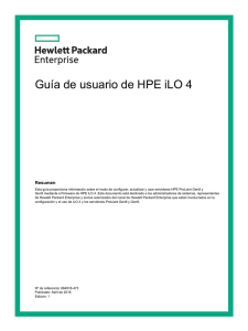 Guía de usuario de HPE iLO 4