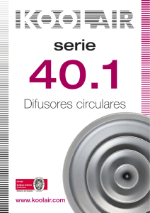 Difusores circulares – Serie 40.1