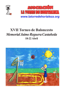 XVII Torneo de Baloncesto Memorial Jaime Reguera Castañeda