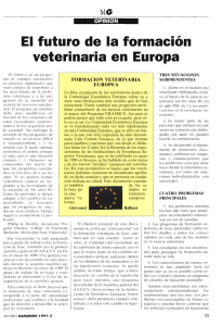 La formación veterinaria en Europa
