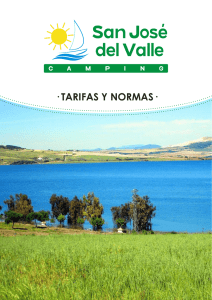 tarifas y normas - Camping San José del Valle