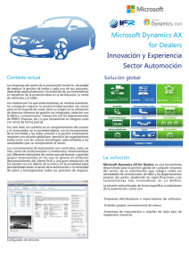 Microsoft Dynamics AX for Dealers Innovación y Experiencia