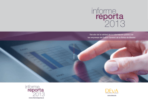 Informe reporta 2013