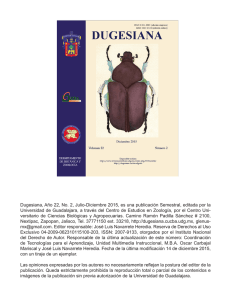 Coleoptera - Dugesiana - Universidad de Guadalajara