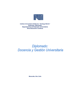 Diplomado en Docencia y Gestión Universitaria