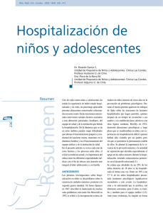 Hospitalización de niños y adolescentes