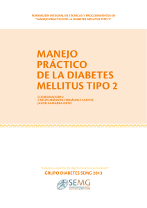 MANEjO PRáCTICO DE LA DIABETES MELLITUS TIPO 2