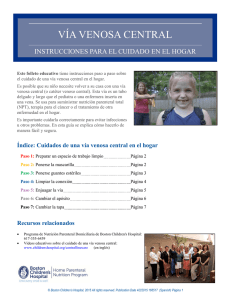 v&iacute;a venosa central - Boston Children`s Hospital