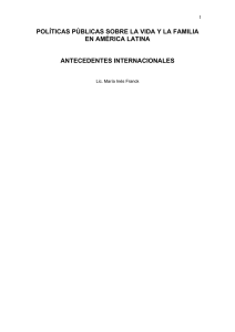 políticas públicas sobre la vida y la familia en américa latina