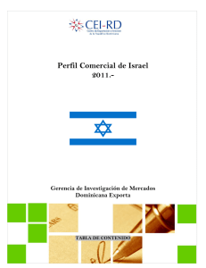 Perfil Comercial de Israel 2011. - CEI-RD