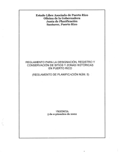 Reglamento 5 para la Designación, Registro y Conservación de