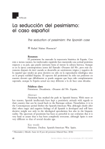 La seducción del pesimismo: el caso español