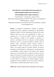 estudio de nanocompuestos basados en copolímeros propileno