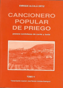 Cancionero Popular de Priego, Tomo V: Poesía Cordobesa