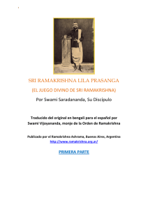 Sri Ramakrishna Lila Prasanga - Parte 1