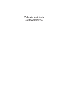 Violencia feminicida en Baja California