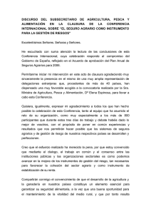 Clausura Conferencia Internacional. D. Santiago Menéndez de Luarca