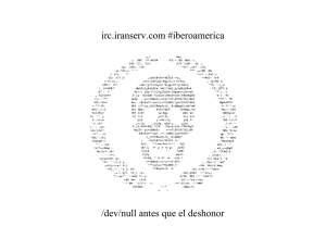 irc.iranserv.com #iberoamerica /dev/null antes que el deshonor