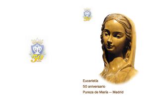 Eucaristía 50 aniversario Pureza de María