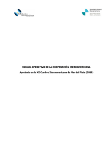 Manual Operativo - Secretaría General Iberoamericana