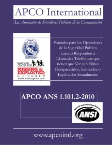 APCO ANS 1.101.2-2010 - The National Center for Missing