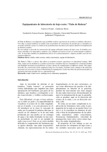 Tubo de Rubens - Revistas de la Universidad Nacional de Córdoba