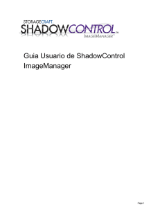 Guia Usuario de ShadowControl ImageManager