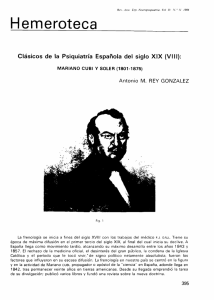 Clásicos de la Psiquiatría Española del siglo XIX (VIII): MARIANO