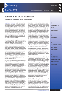 Europa y el Plan Colombia