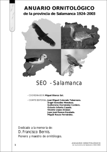 Anuario Ornitológico de Salamanca
