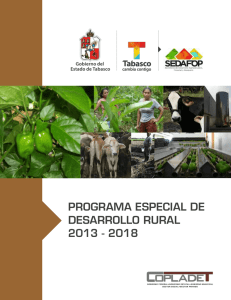programa especial de desarrollo rural 2013 - 2018