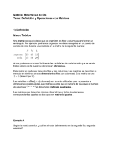 G.1 Definición y operaciones con matrices