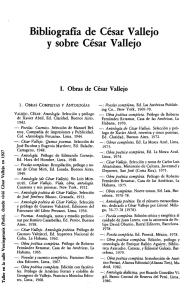 Bibliografía de César Vallejo y sobre César Vallejo