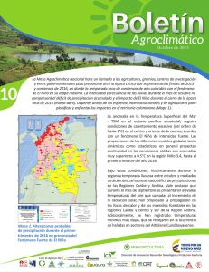 Octubre de 2015 - Clima y Sector Agropecuario Colombiano