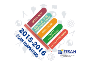 Plan Formativo 2015