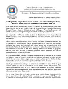 Comisión de Capacitación y Cultura Democrática La Paz, Baja