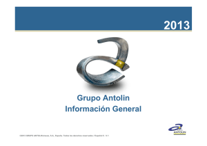 Grupo Antolin Información General 2013