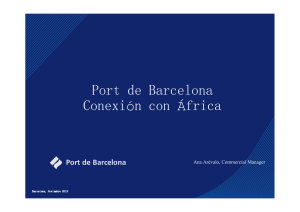 Port de Barcelona Conexión con África Conexión con África